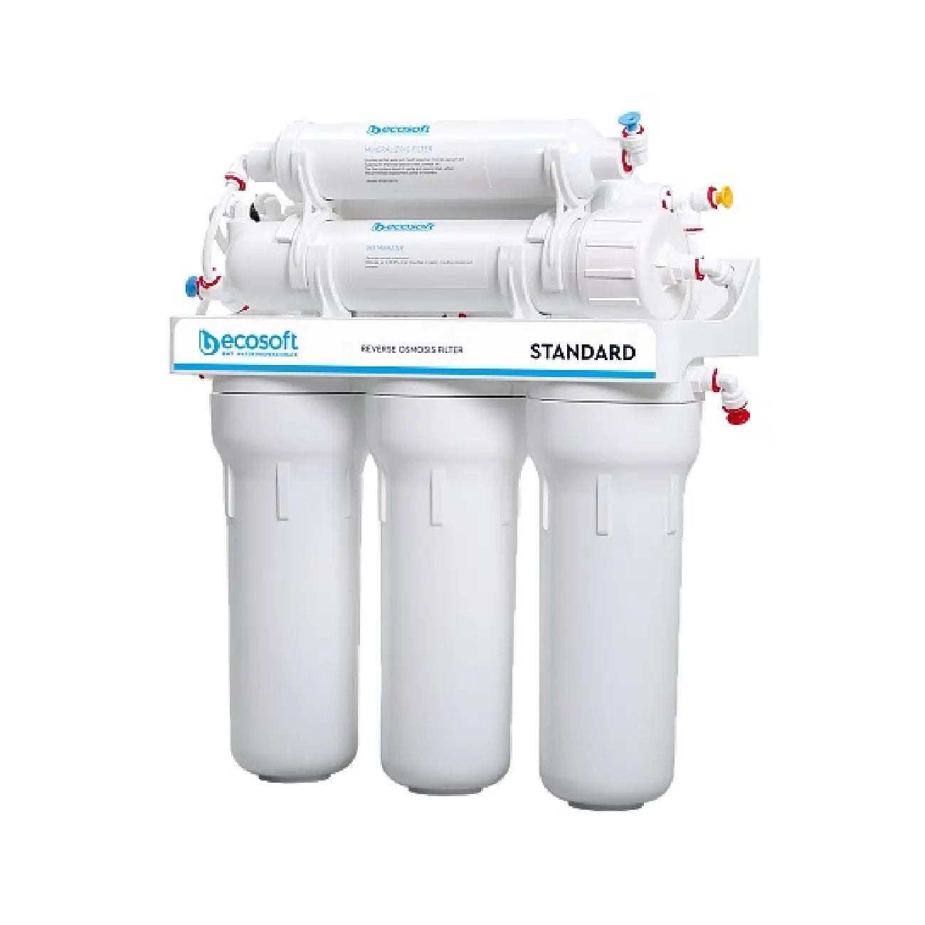 Teskari osmos filtri Ecosoft Standard 6-50M mineralizatorli (1 uglerodli kartrij, oddiy kran)