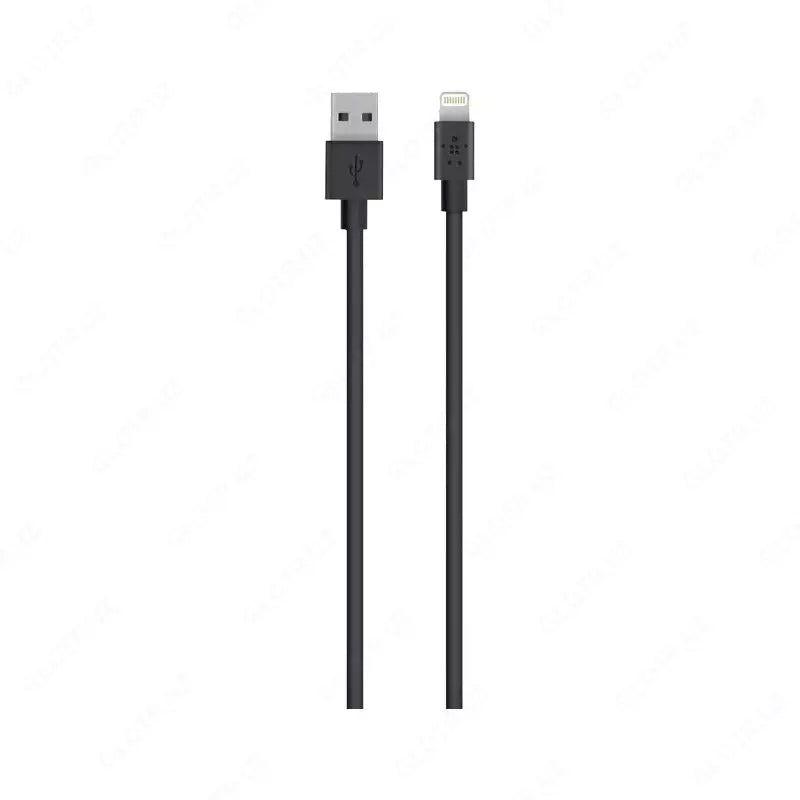 Belkin USB 2.0 Lightning - USB-A, 1.2 m, qora kabel