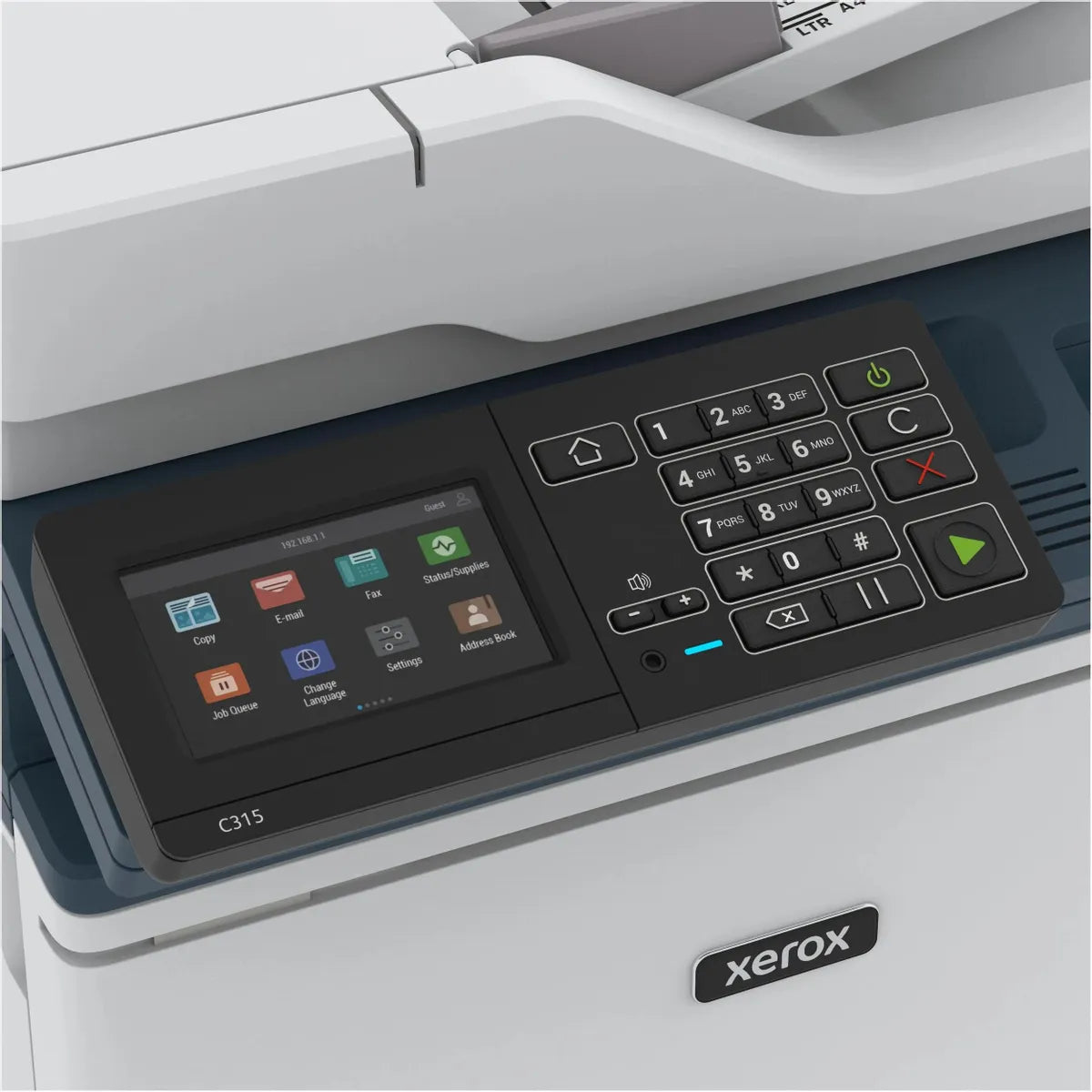 MFP xususiyatlari lazer Xerox C315v_dni rangli bosib chiqarish, A4, oq rang