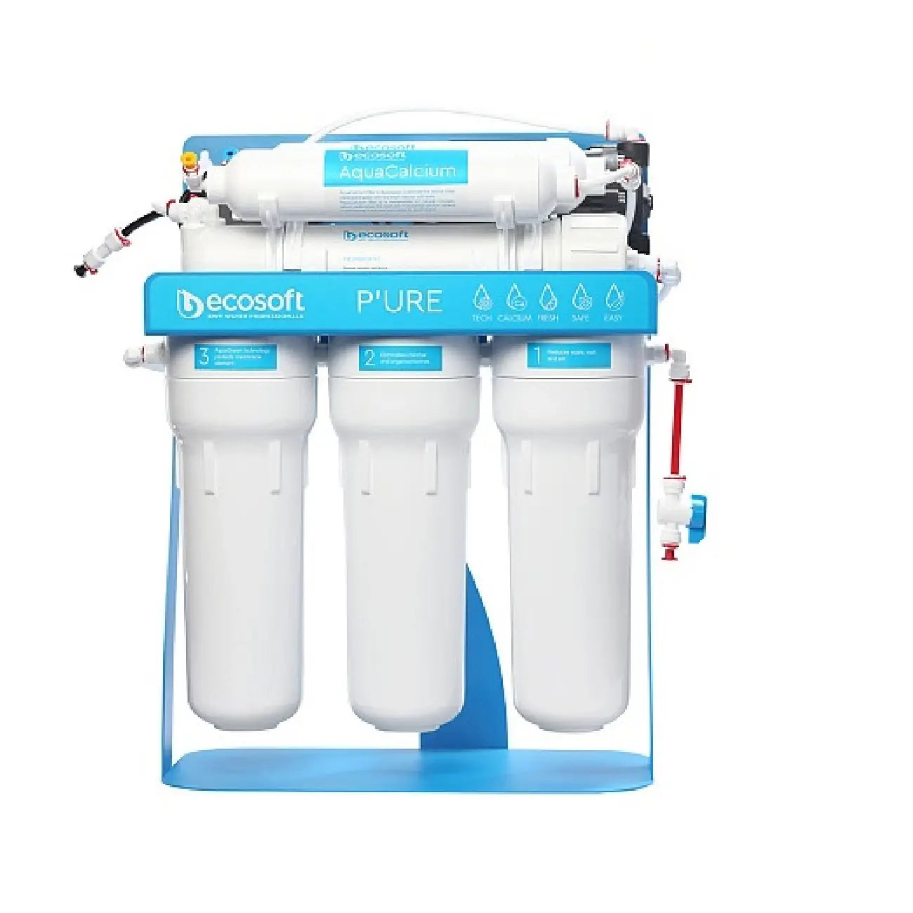 Teskari osmos filtri Ecosoft P‘URE AquaCalcium nasosli ramkada