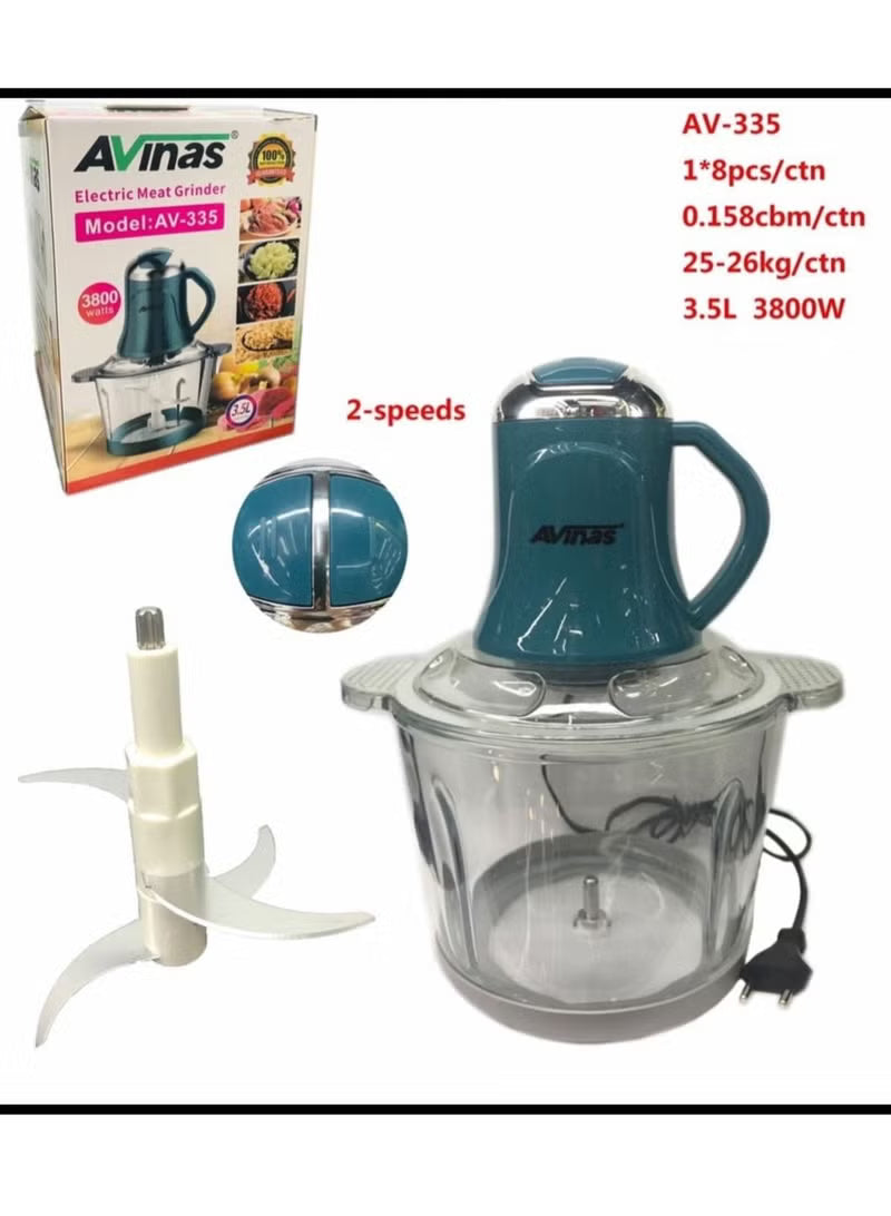 AVINAS AV-335 go'sht, meva va sabzavotlar uchun elektr go'sht maydalagich va maydalagich