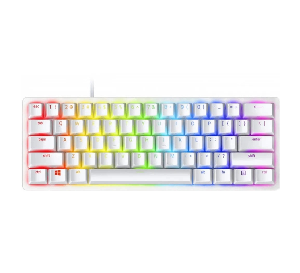 Razer Huntsman Mini Mercury Edition Red Switch USB White klaviaturasi