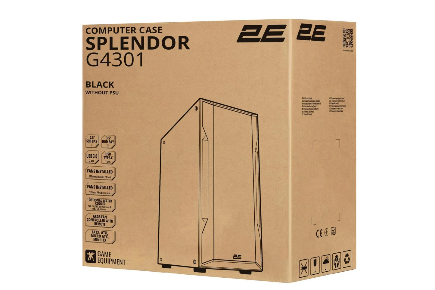 2E Gaming PC CASE SPLENDOR G4301