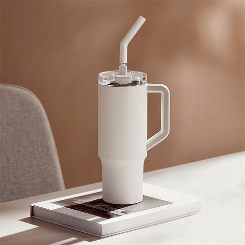 Xiaomi Straw Mug Termo Krujkasi (Oq)