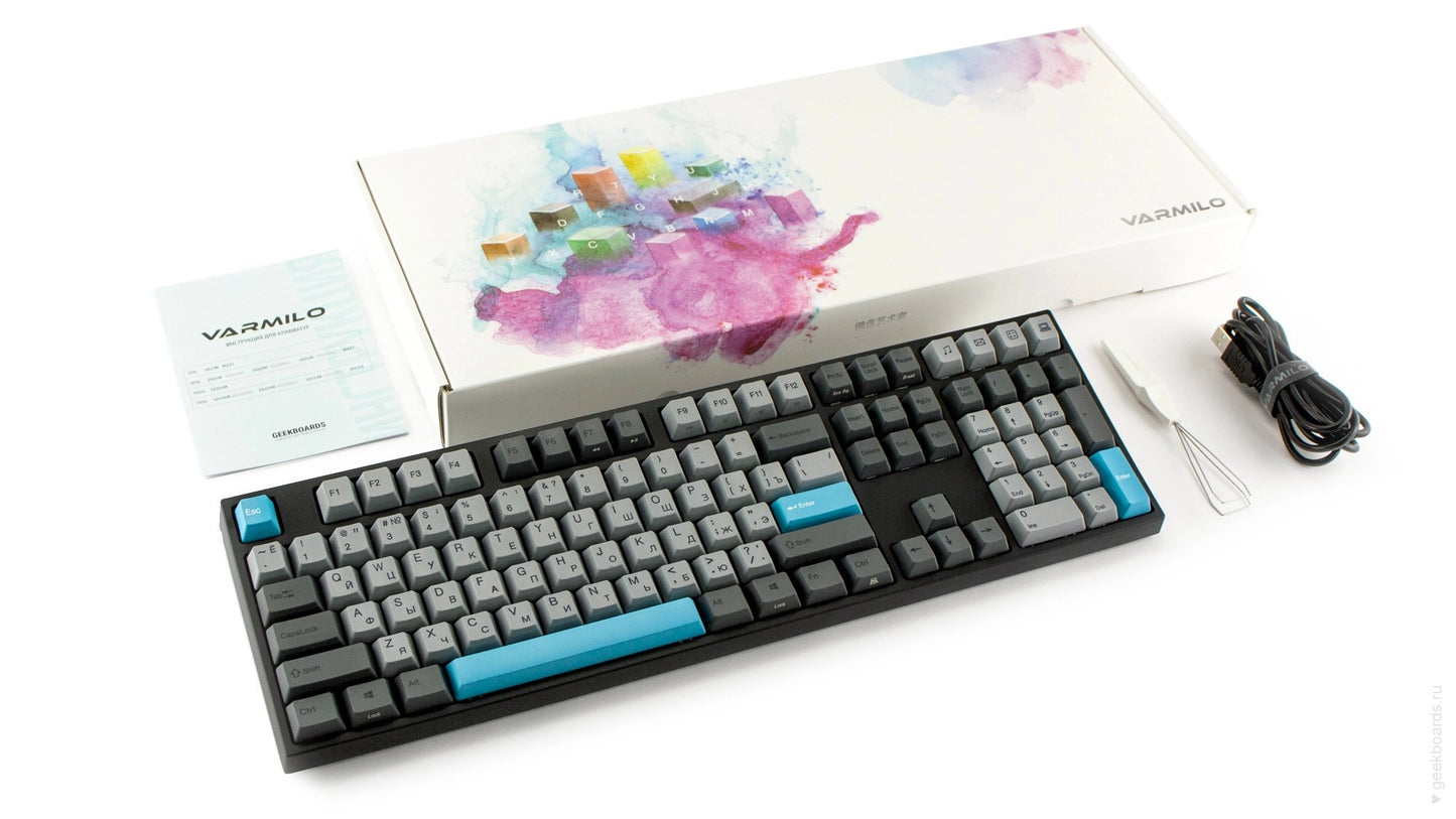 Varmilo MA108M V2 Moonlight, EC Daisy V2, RU klaviaturasi