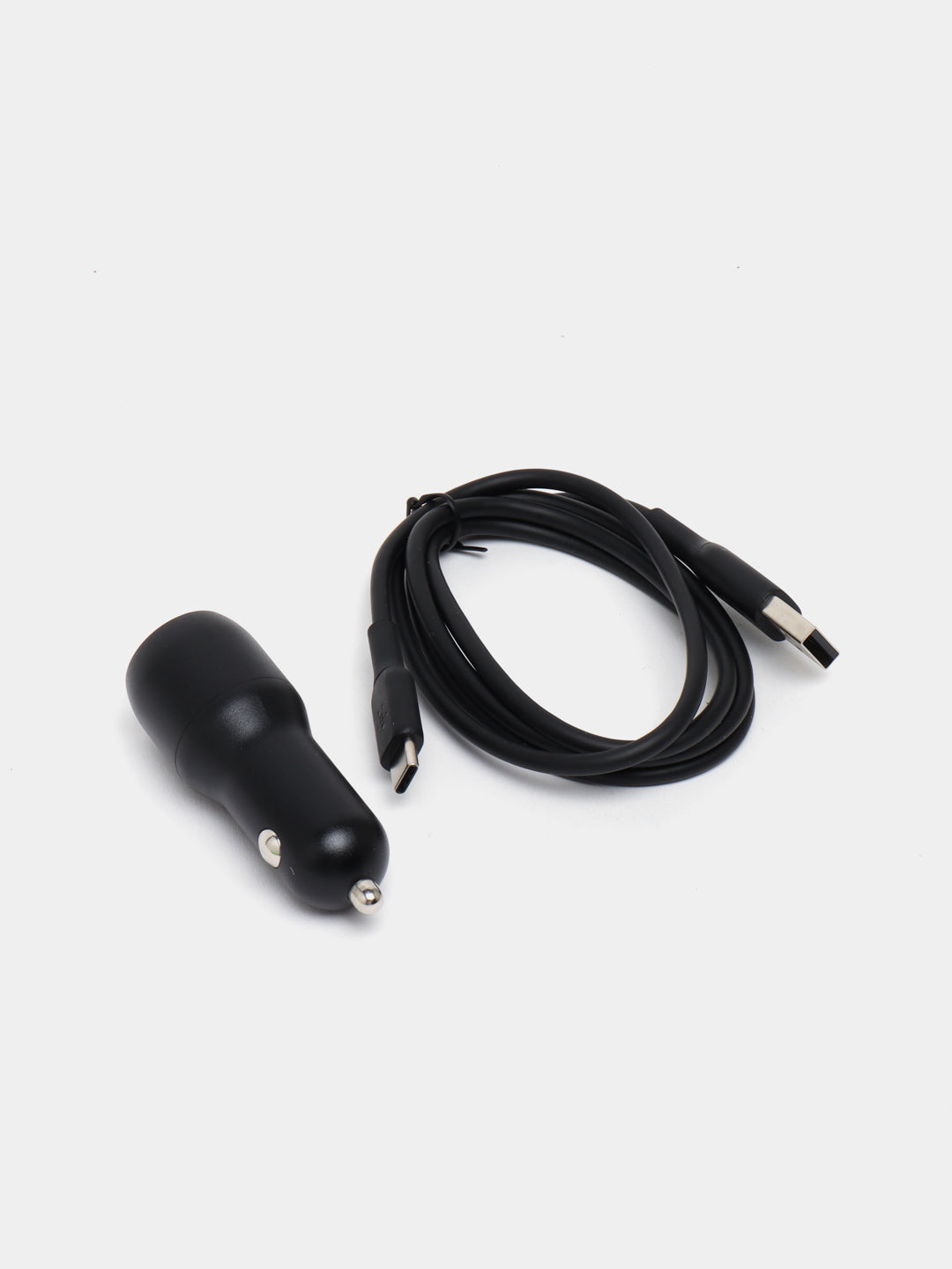 Zaryadlash qurilmasi Belkin Car Charger 24W Dual USB-A, USB-A-USB-C, 1 m, qora