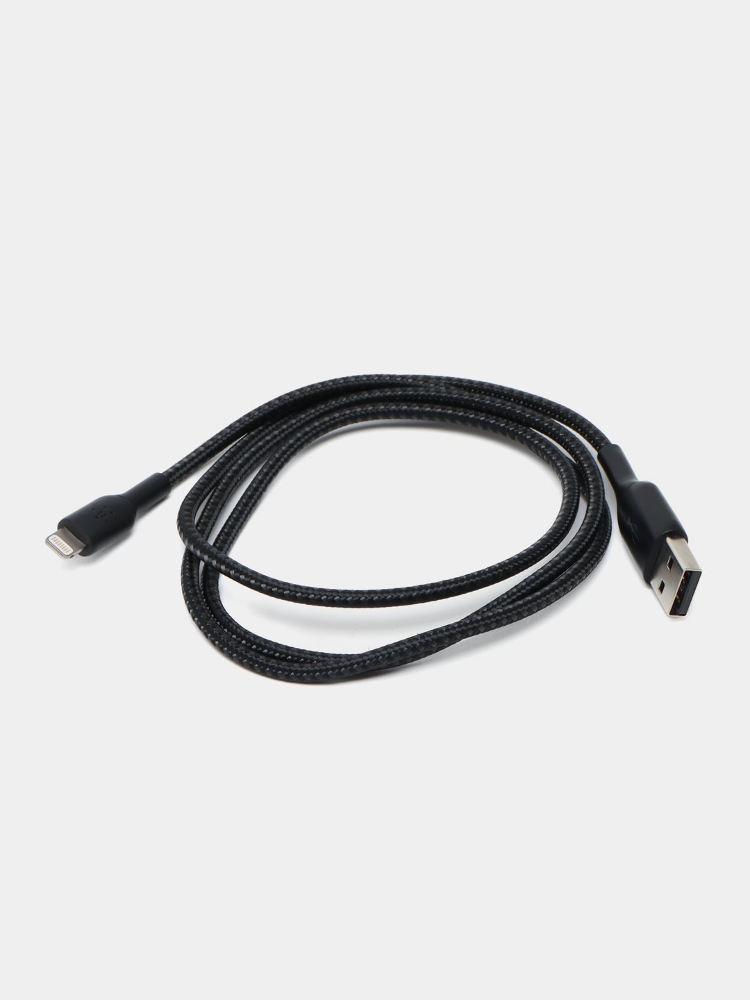 Belkin USB-C - Lightning Braided 1 m kabeli Qora va Oq