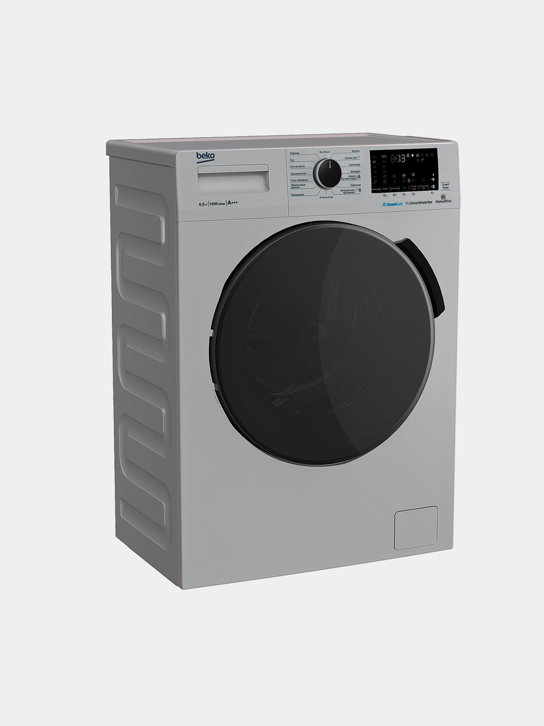Beko WSPE6H616S kir yuvish mashinasi, 1200 ob/daq, invertor, 6.5 kg, bug' bilan yuvish