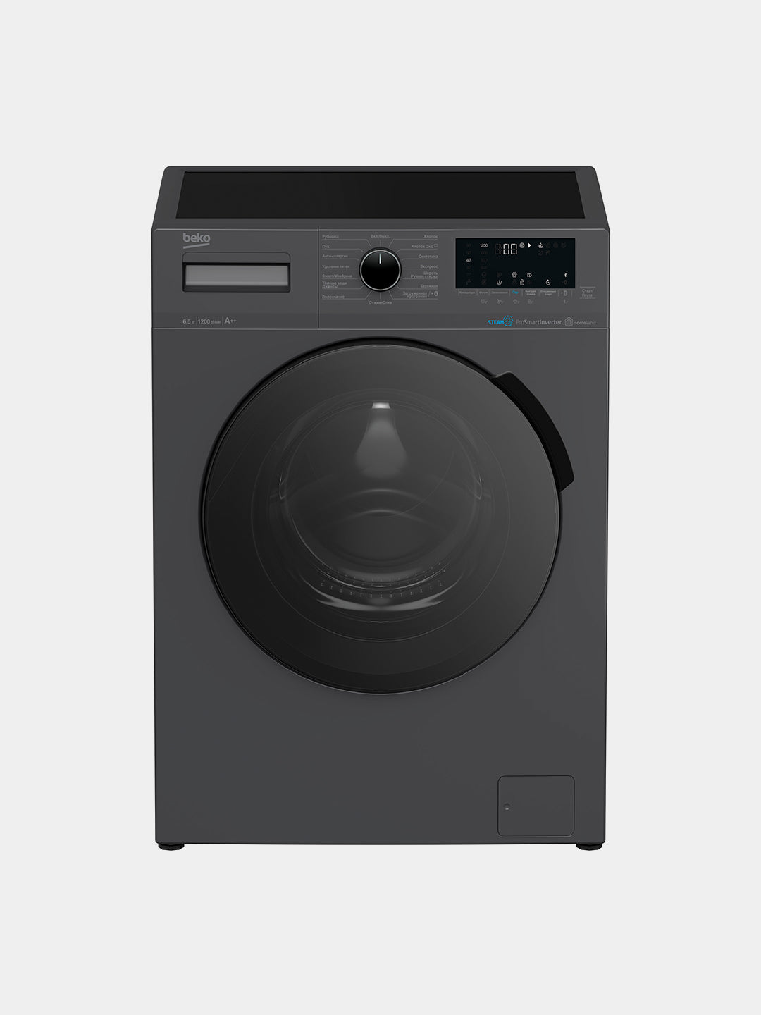 Beko WSPE6H616A kir yuvish mashinasi, 1200 ob/daq, invertor, 6.5 kg, bug' bilan yuvish