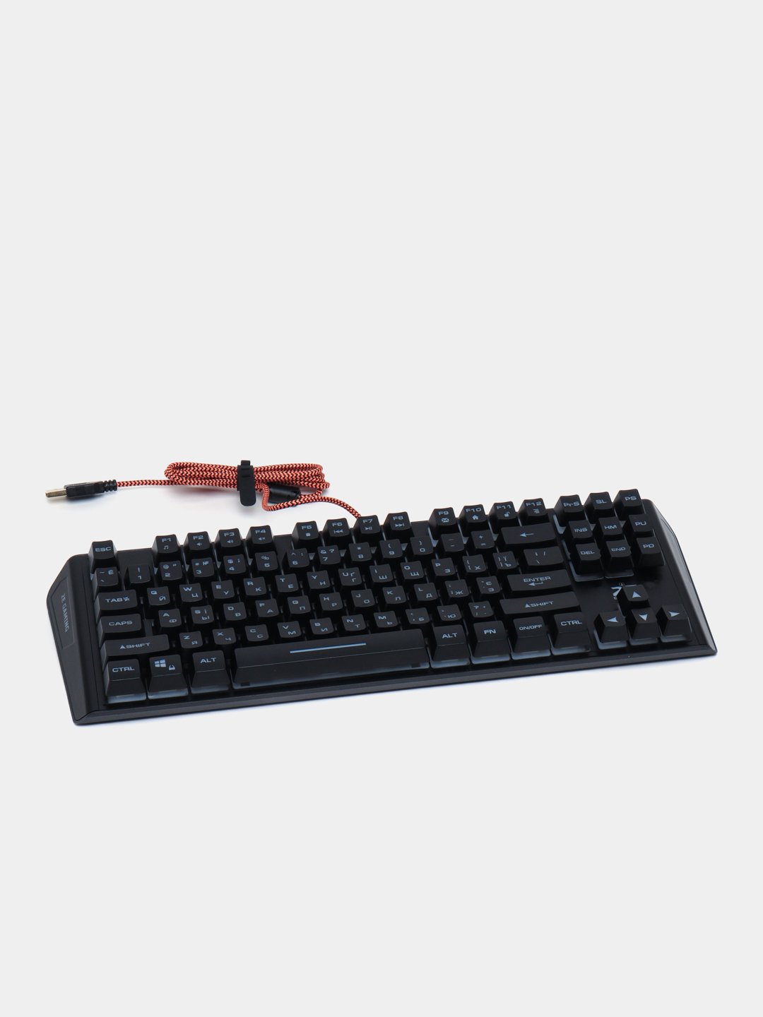 O‘yin simli membranali klaviatura 2E Gaming KG355 LED 87 key USB Black, 2E-KG355UBK
