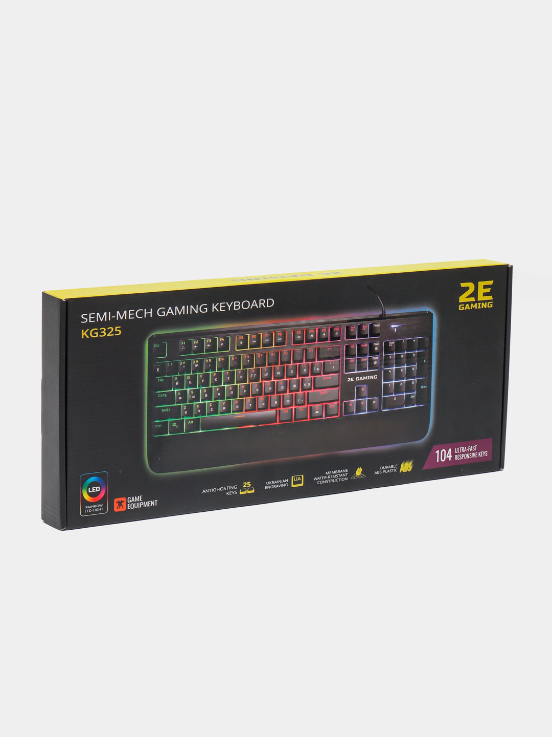 Oyin klaviaturasi 2E Gaming C Rgb yoritgichli simli 2E Gaming Kg325 Led Usb Ukr