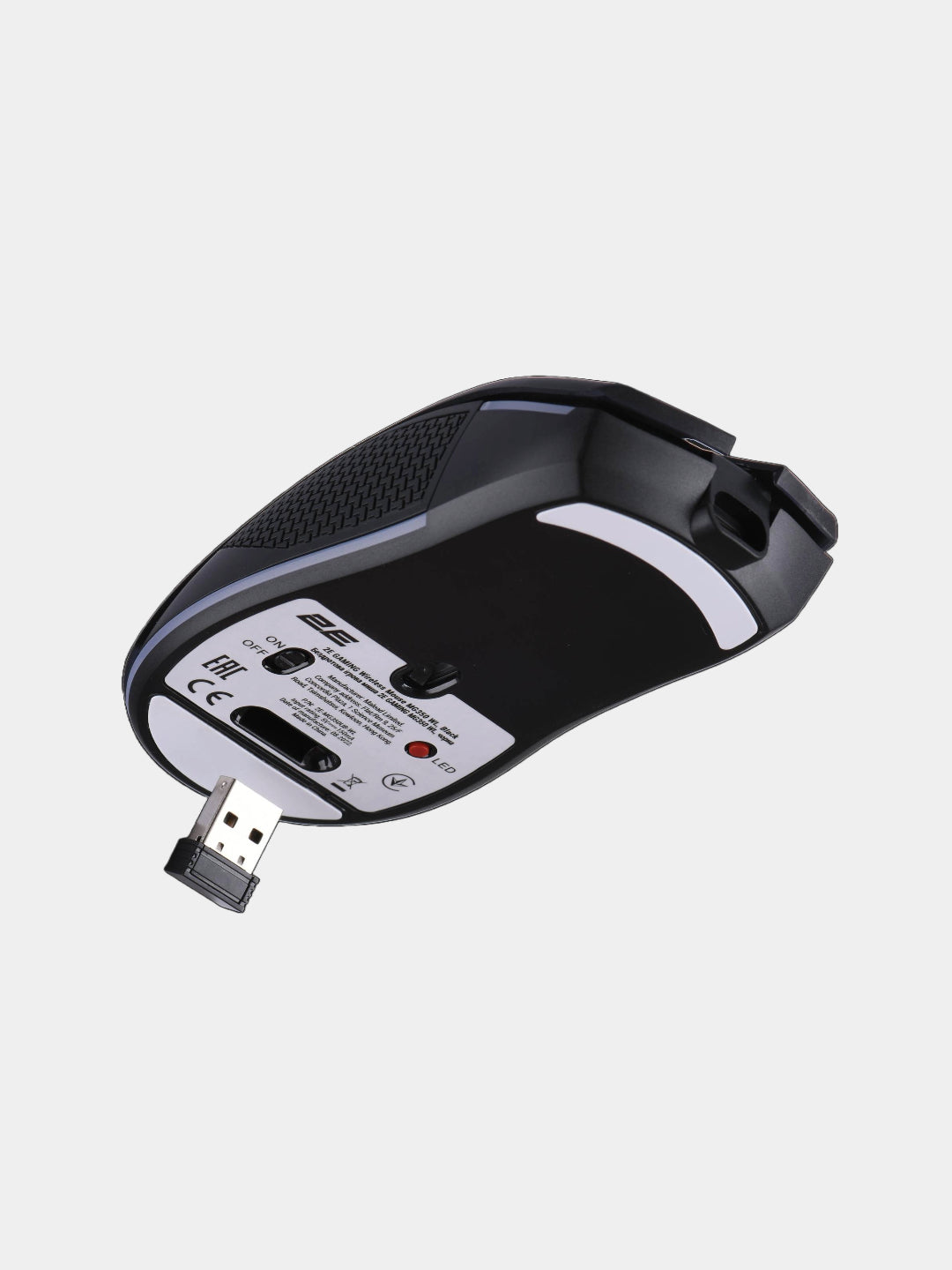 Simsiz o'yin sichqonchasi 2E Gaming MG350 WL Black, RGB yoritgich bilan
