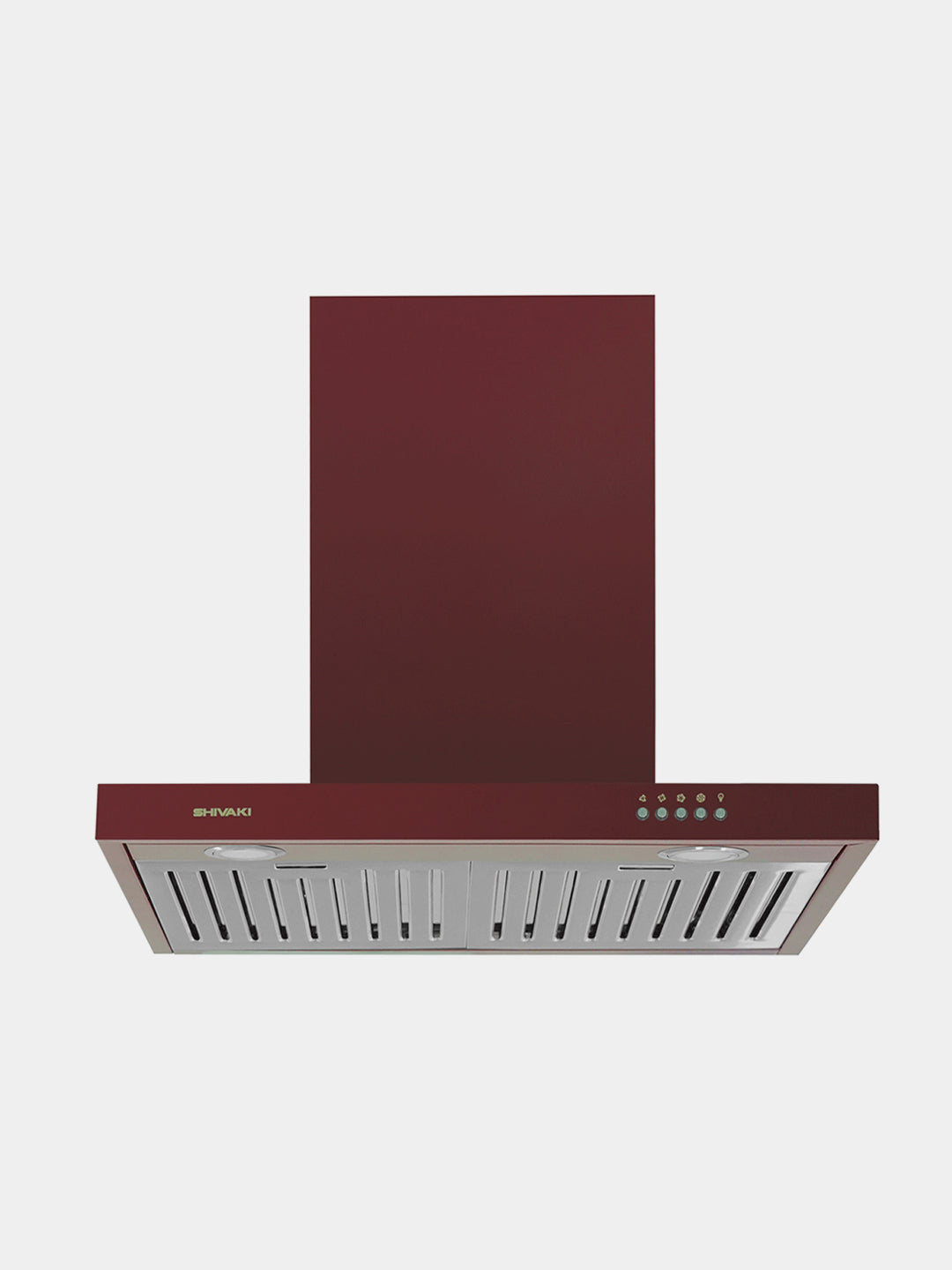 SHIVAKI 1460 T shaklli jigarrang kamin davlumbazlari