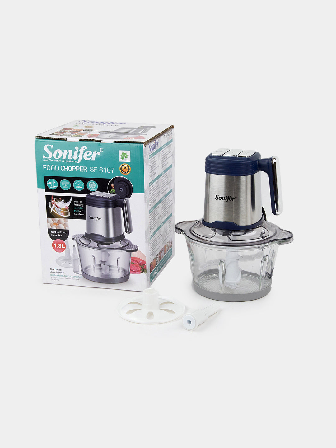 Elektr maydalagich oshxona, chopper Sonifer SF-8107, 300W, 1,8 litr