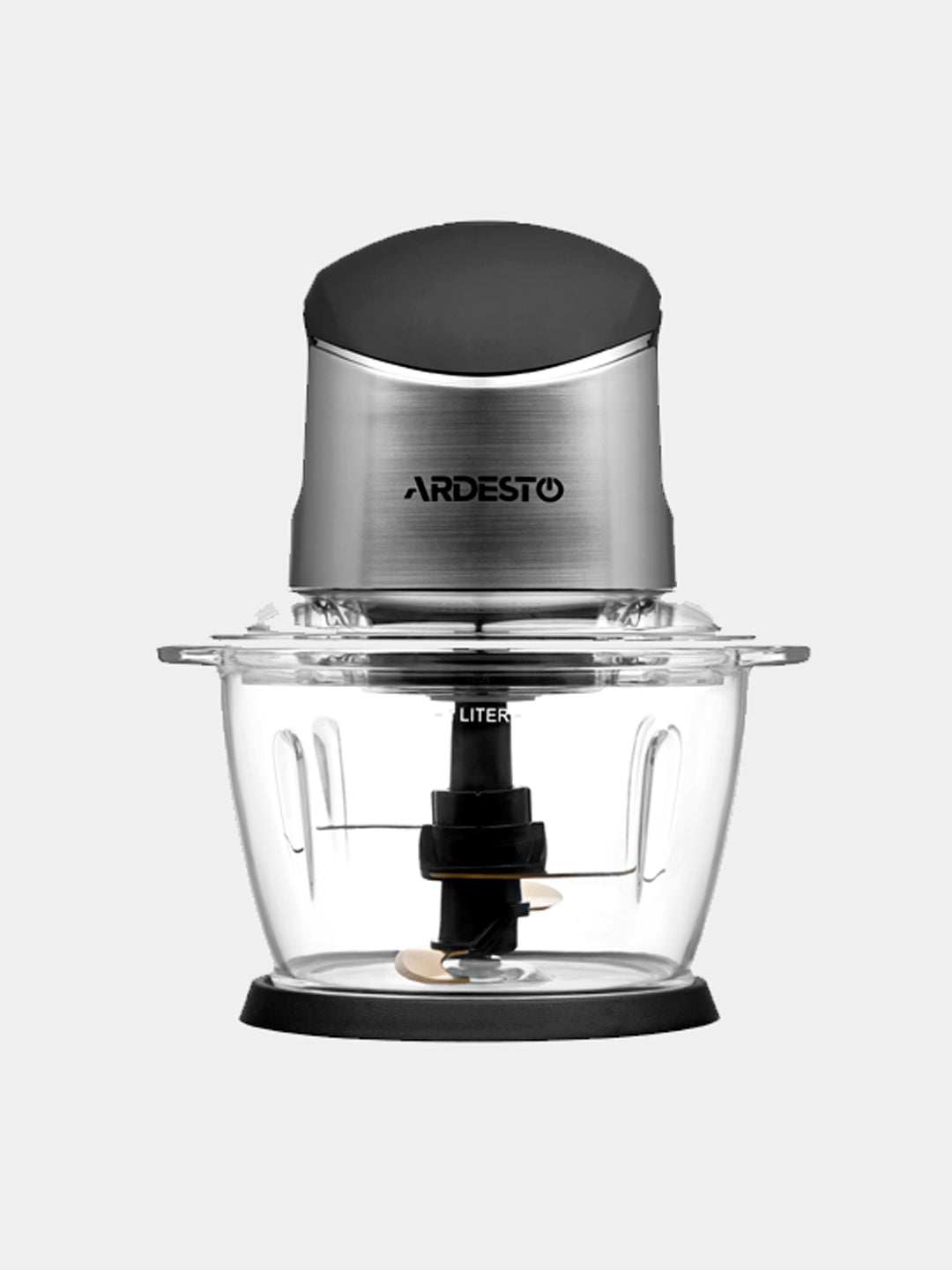 Maydalagich Ardesto CHK-4001BR - 400Vt, 1 litr, soft touch qoplamasi, kumush - qora