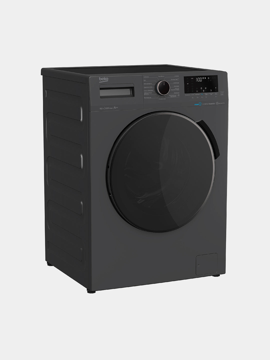Beko WSPE7H616A kir yuvish mashinasi, 1200 ob/daq, invertor, 7.5 kg, bug' bilan yuvish