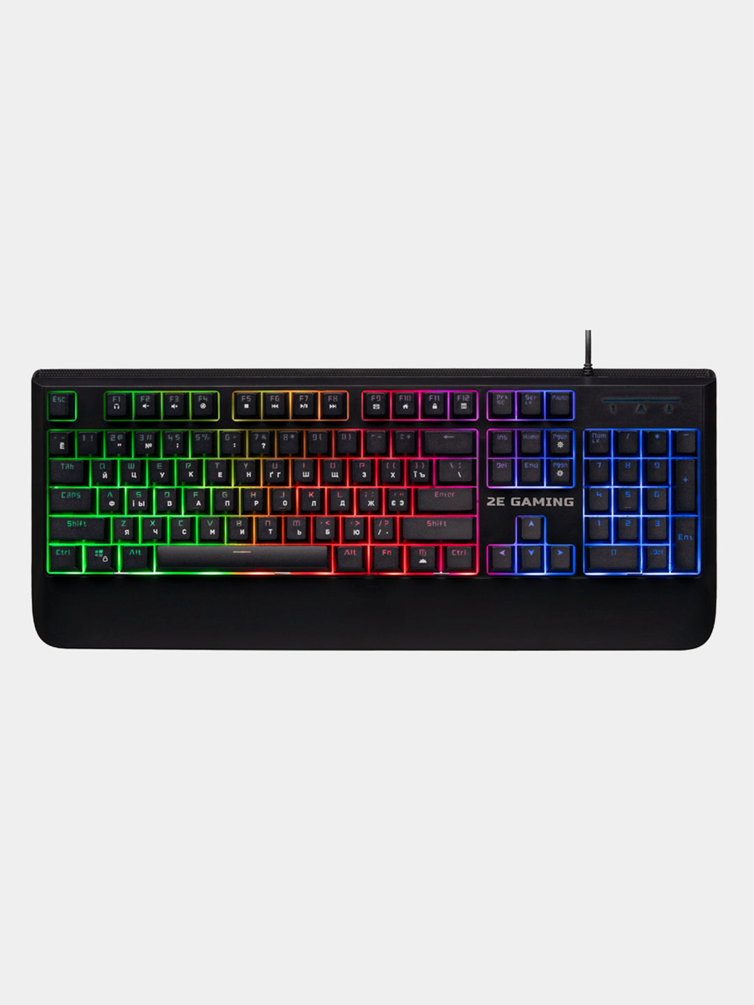 Oyin klaviaturasi 2E Gaming C Rgb yoritgichli simli 2E Gaming Kg325 Led Usb Ukr