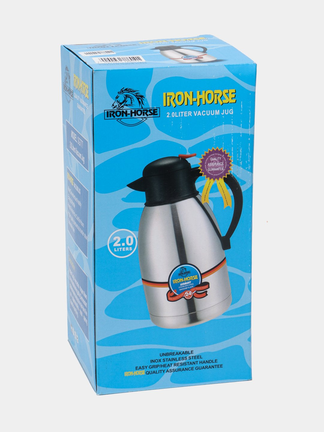 Termos choynak Iron Horse, metalli, turistik, uy va bog' uchun, 2 litr