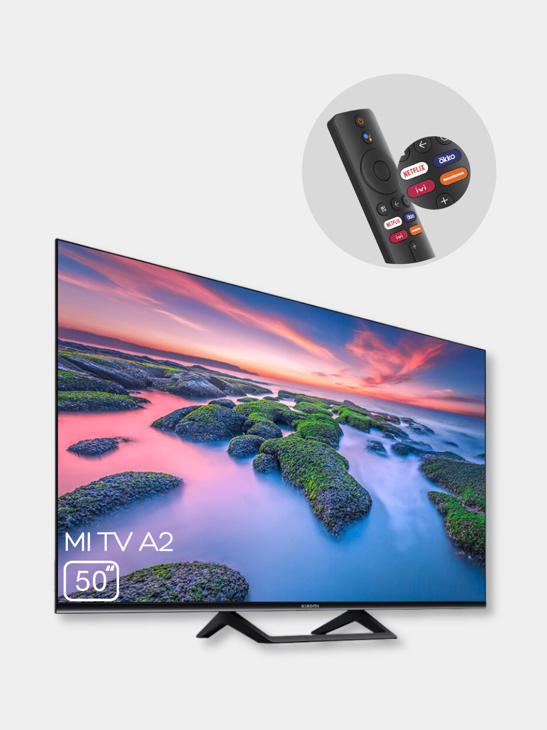 Aqlli smart televizor Xiaomi Mi TV A2 50 Android TV, HD/Full HD/4K