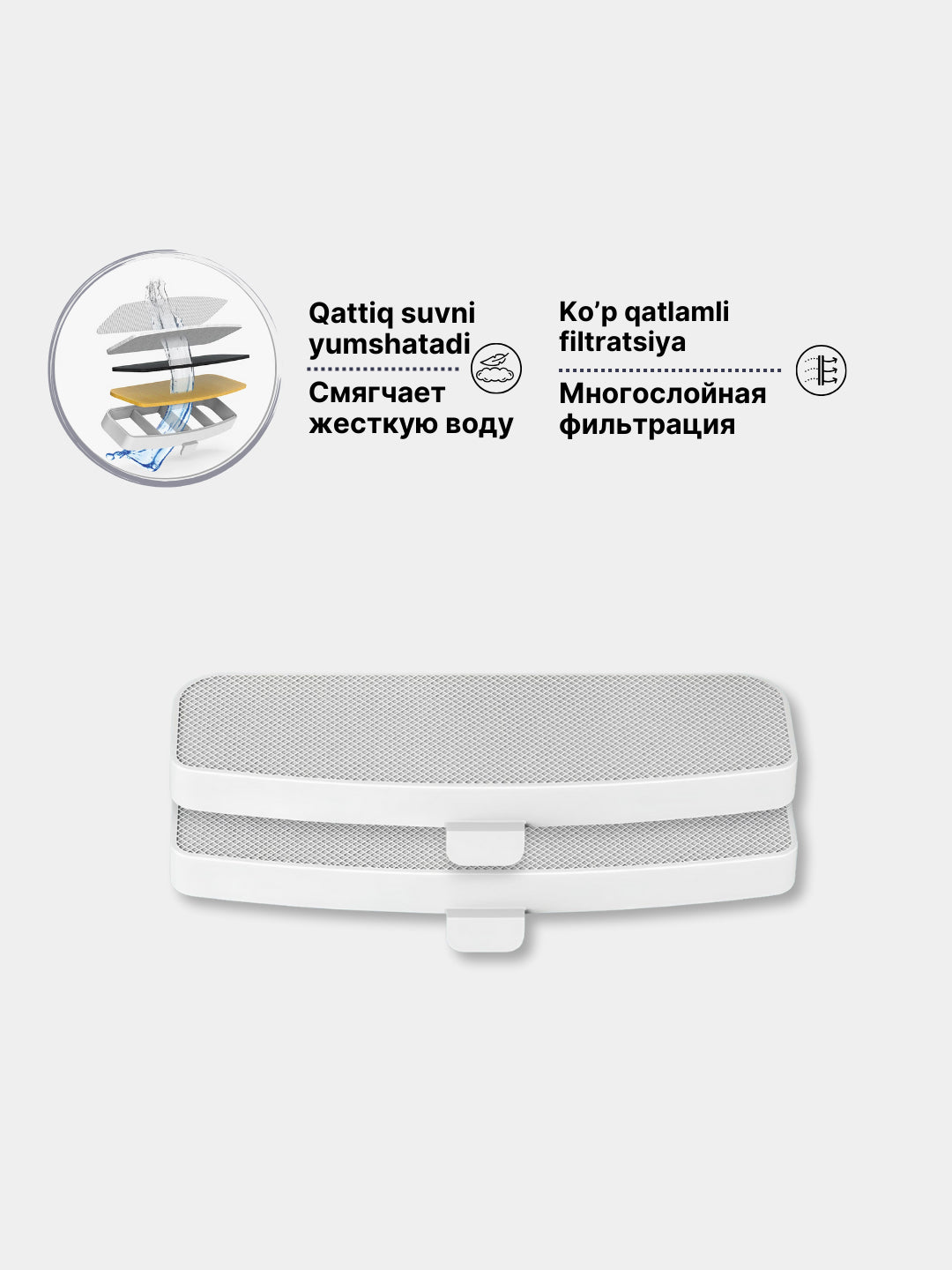 Ichimlik idishi uchun almashtiriladigan filtrlar to'plami Xiaomi Smart Pet Fountain Filter