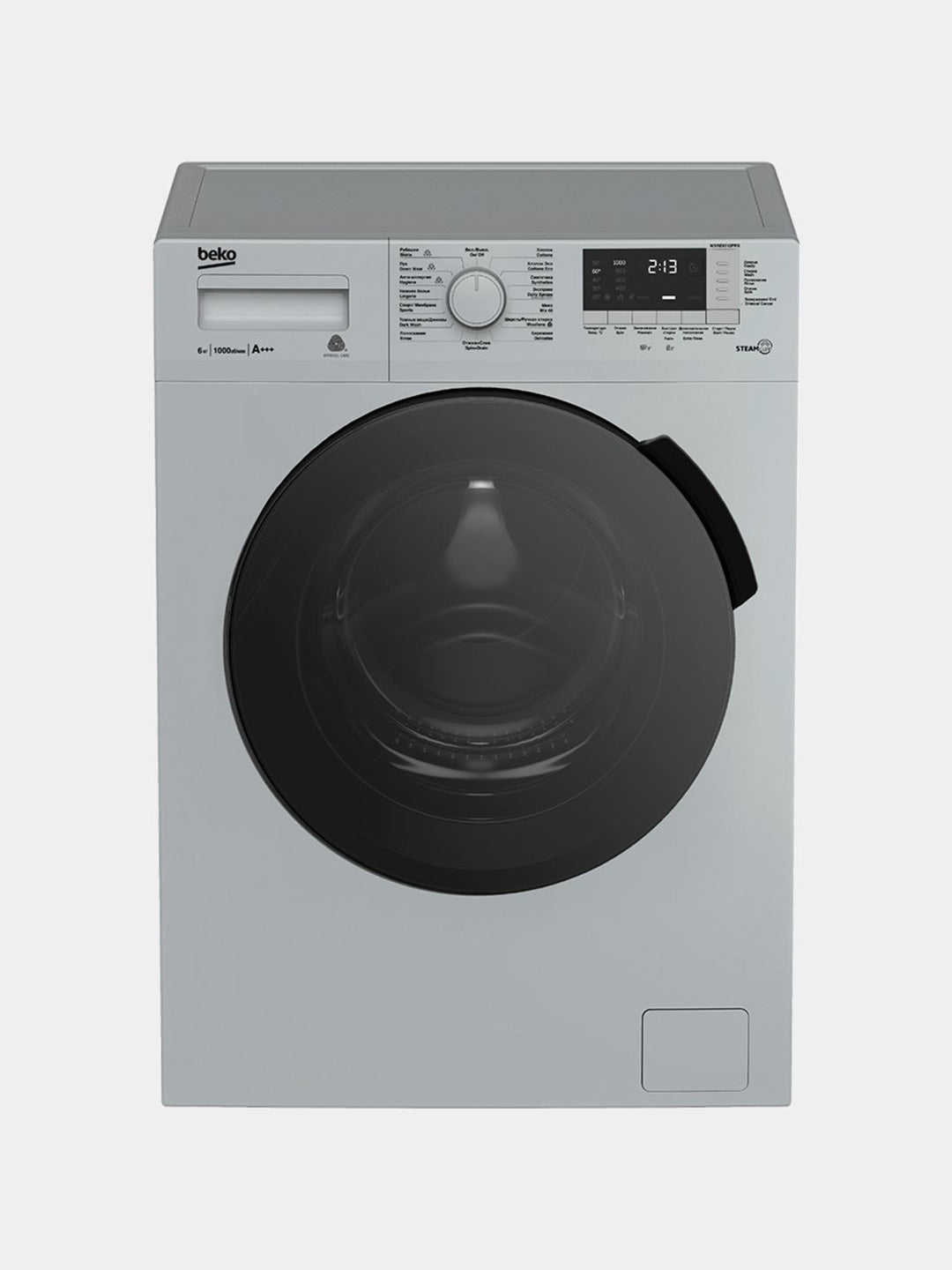 Beko WSRE6512PRS kir yuvish mashinasi, 6 kg, 1000 ob/daq, bug' bilan yuvish