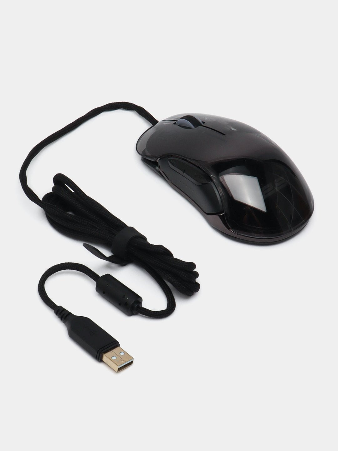 O'yin sichqonchasi 2E Gaming MG345 Transparent, RGB USB Black