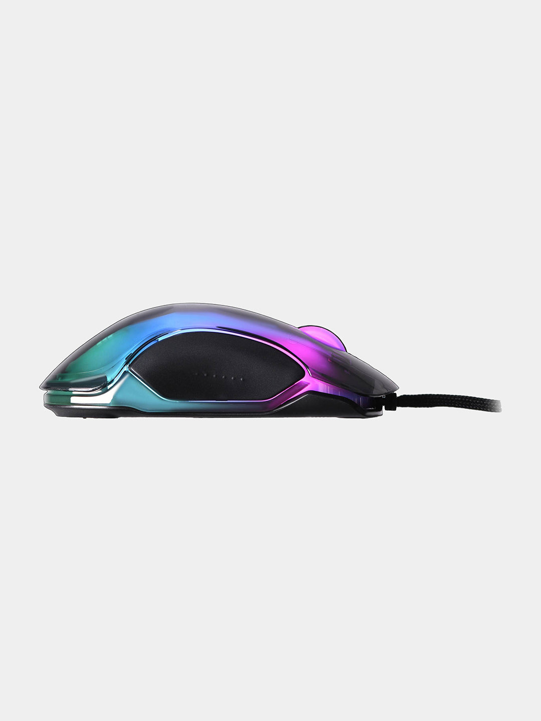 O'yin sichqonchasi 2E Gaming MG345 Transparent, RGB USB Black