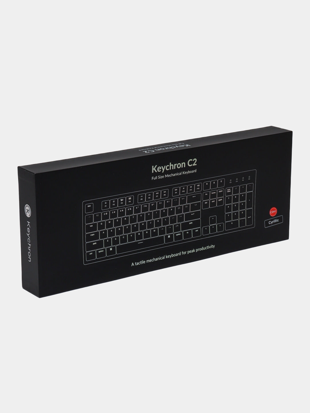 Mexanik klaviatura Keychron C2 104Key, Gateron G Pro Red, USB-A, EN/UKR, White Led, Black
