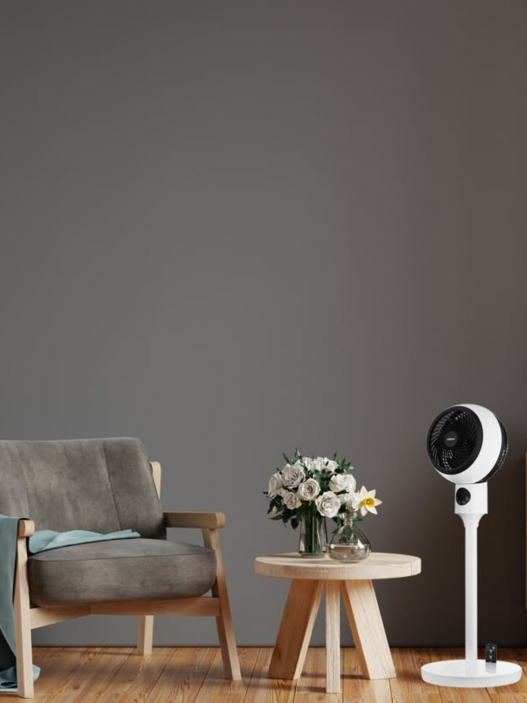 Pol ventilyatori masofadan boshqarish pulti va LED-display bilan, Ardesto FNT-C880