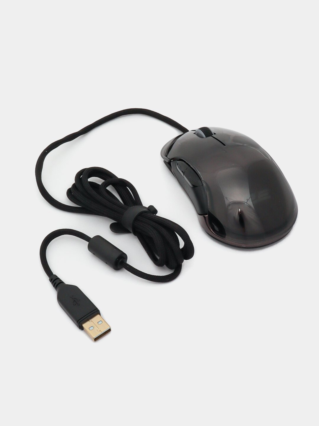 O'yin sichqonchasi 2E Gaming MG345 Transparent, RGB USB Black