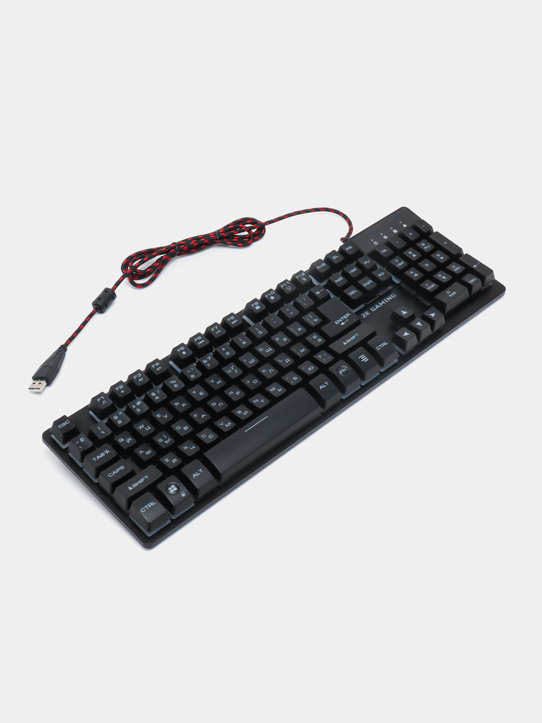 O'yin klaviaturasi 2E GAMING KG280, LED, USB, Black Ukr