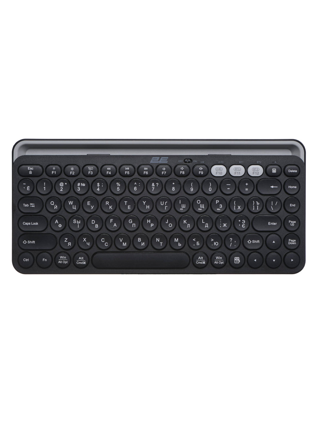 Simsiz membranali klaviatura 2E KS250 WL BT Black 2E-KS250WBK