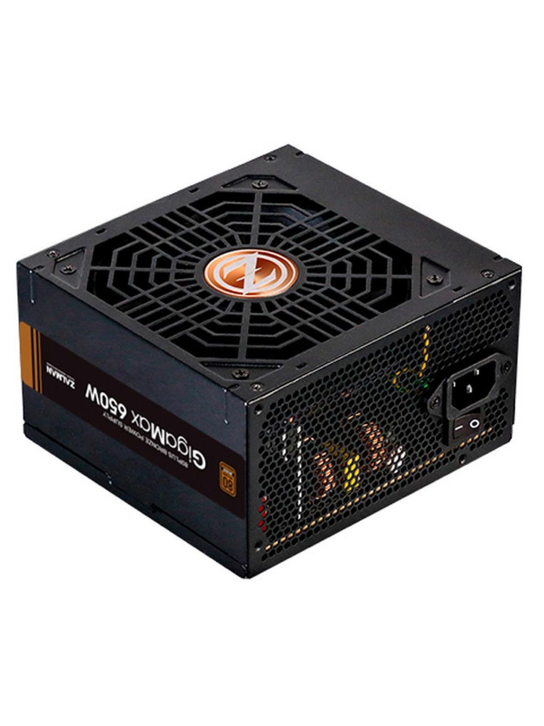 Quvvat manbai Zalman GIGAMAX 650W, 88%, 80+ Bronze, 120 mm 3x Molex, ZM650-GVII