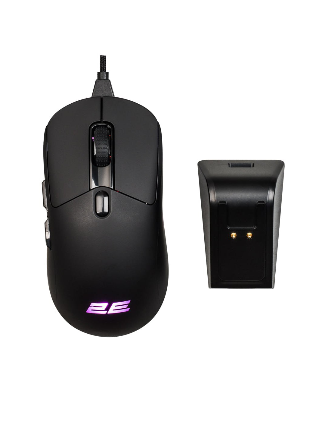 2E GAMING MG360 WL, quvvatlash stantsiyasiga ega, simsiz oyin sichqoncha, bluetooth, 2.4Hz