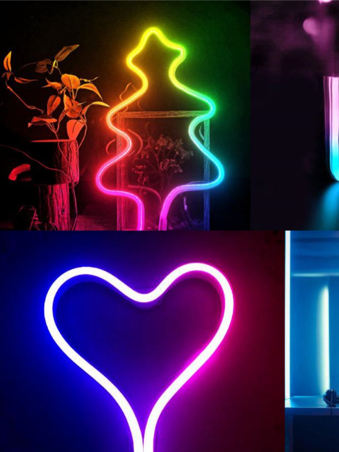 Aqlli lenta Smart LED Twinkly Flex RGB, moslashuvchan sxema, IP20, uzunligi 2 m telefondan