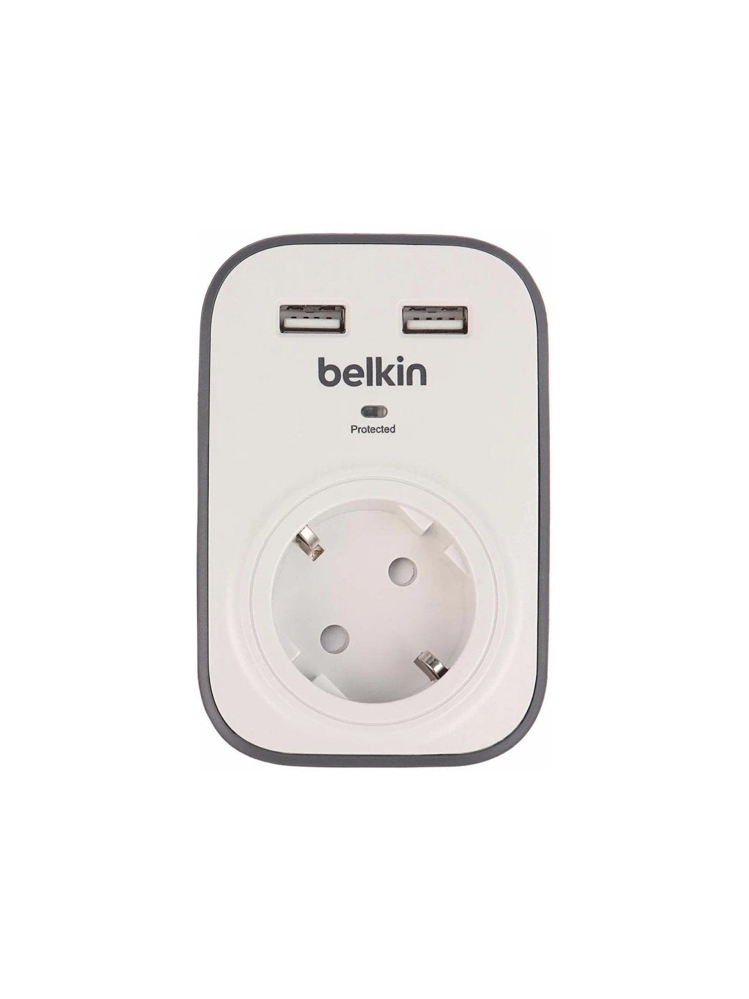 Belkin ortiqcha kuchlanishdan himoya qiluvchi tarmoqli filtr, 2xUSB 2.4A, UL 500 BSV103VF