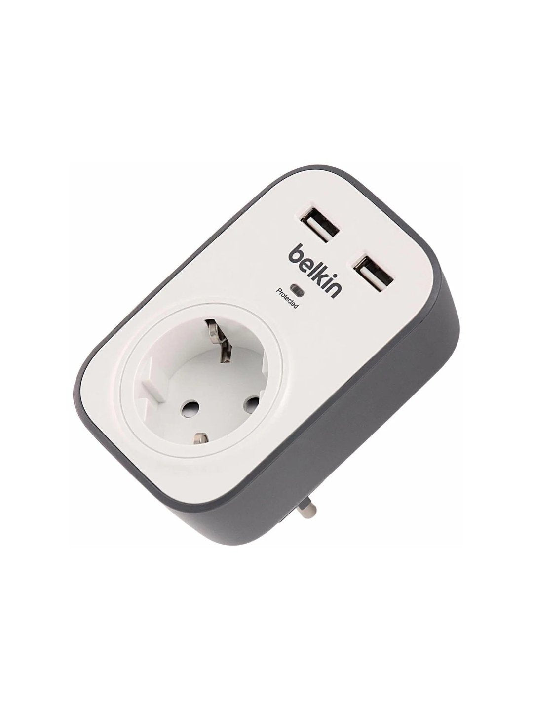 Belkin ortiqcha kuchlanishdan himoya qiluvchi tarmoqli filtr, 2xUSB 2.4A, UL 500 BSV103VF