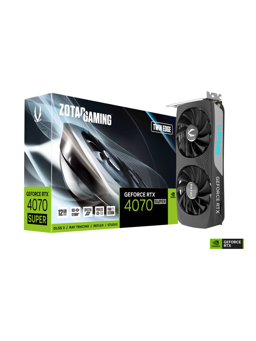 Video karta ZOTAC GeForce RTX 4070 SUPER 12GB GDDR6X Twin Edge