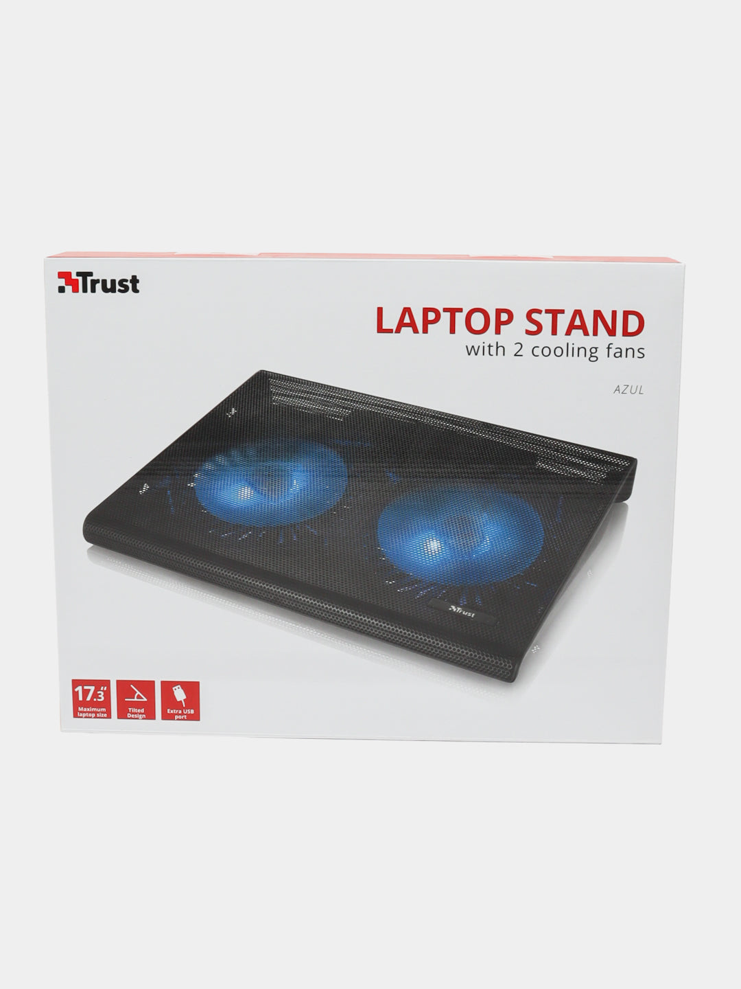 Noutbuk uchun stend Trust Azul 17,3" KO'K LED qora