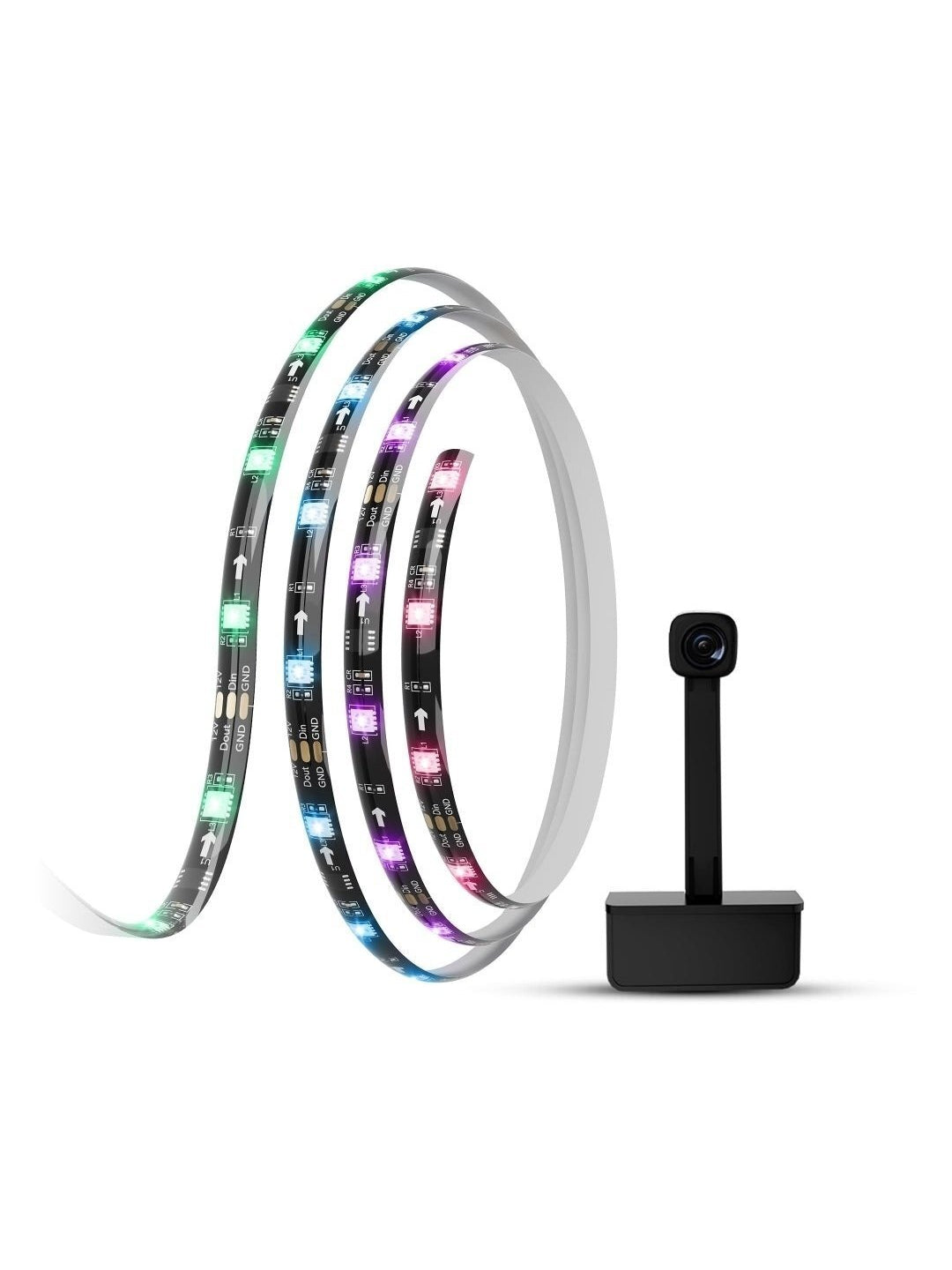 Govee H6199 televizorini yoritish uchun RGBIC LED tasmasi 55-65’ RGB, qora