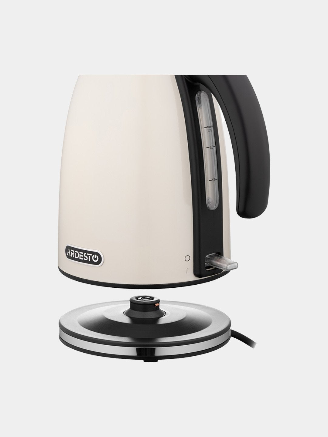 Elektr choynak Ardesto EKL-F340BG, 1.7 litr, 2150 Vt, Strix, zanglamaydigan po‘lat, sarg‘ish