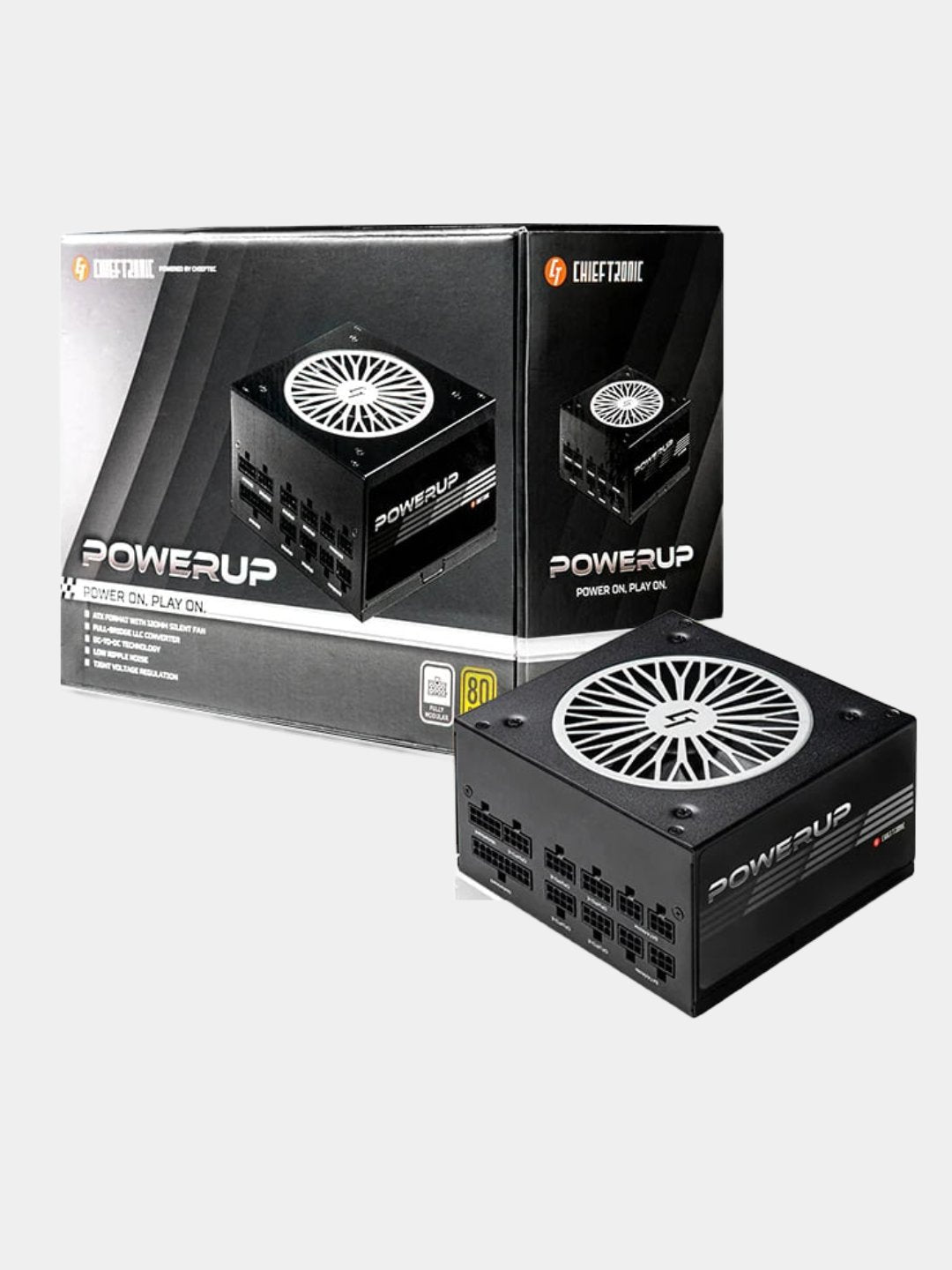 Quvvat manbai CHIEFTEC RETAIL Chieftronic PowerUP Gold GPX-750FC, 80+Gold