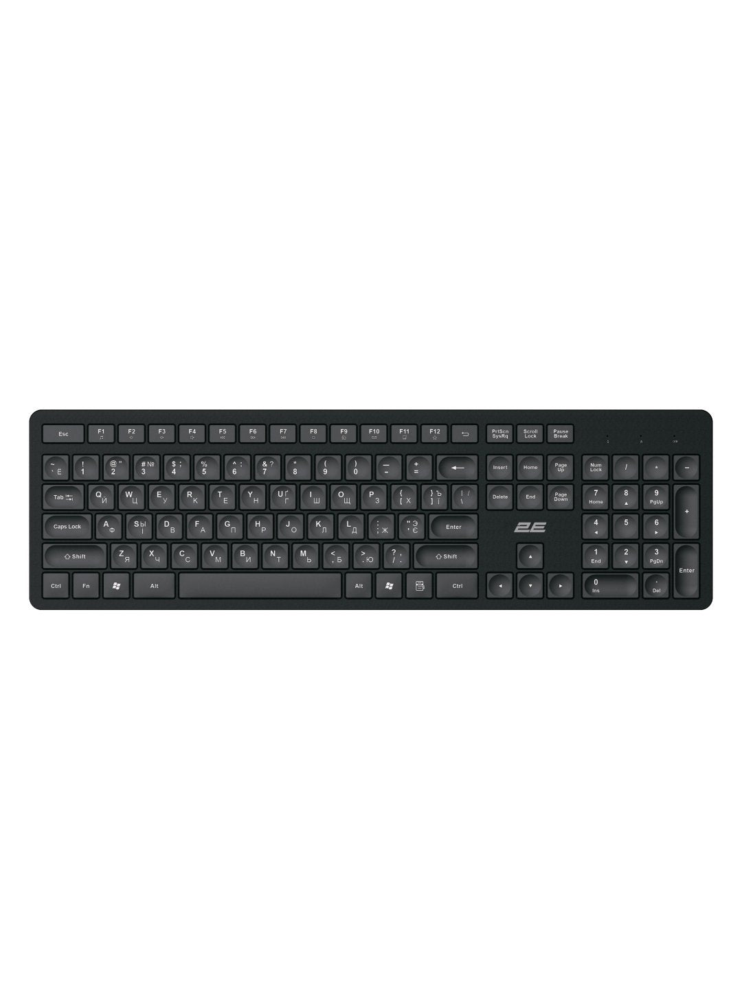 Simsiz membranali klaviatura 2E KS260 WL BT
