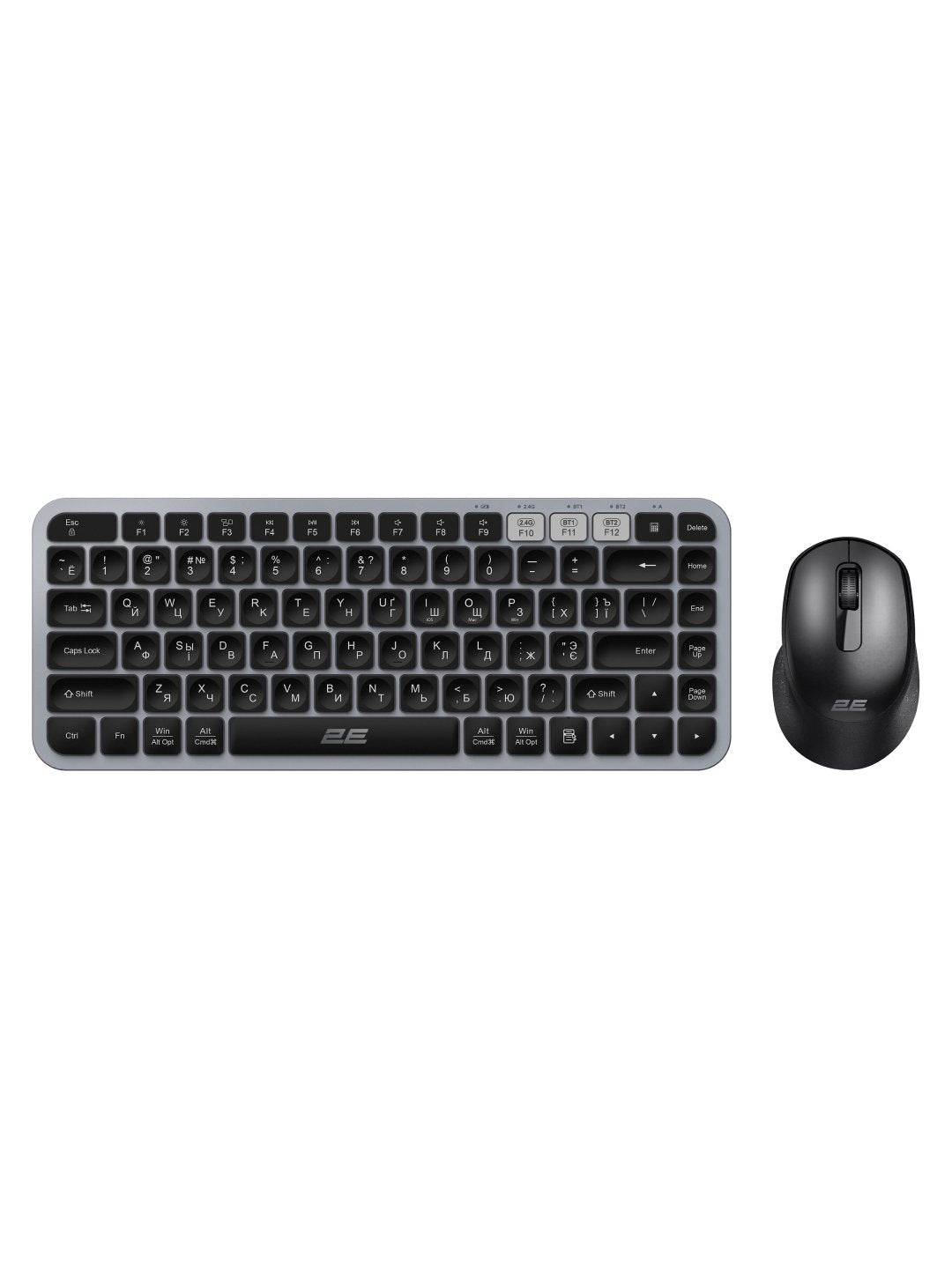 Klaviatura+sichqoncha, simsiz to'plam 2E MK430 WL/BT