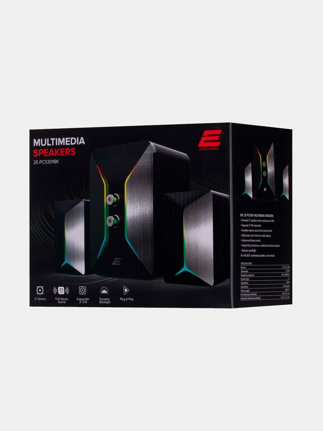 Karnay tizimi 2E PCS301 RGB, 2,1, USB