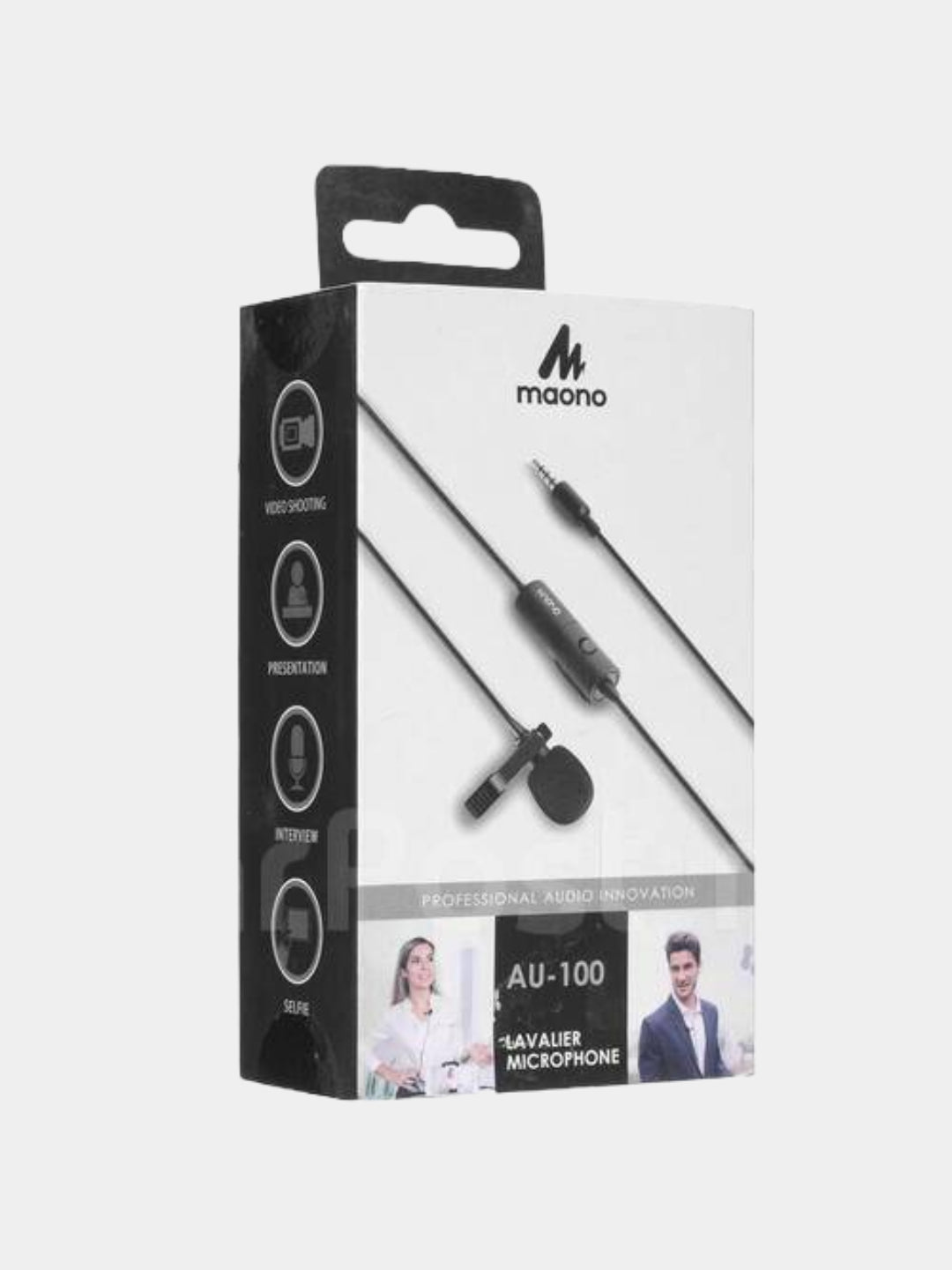 Lavalier mikrofoni Maono tomonidan 2E AU-100 3,5 mm