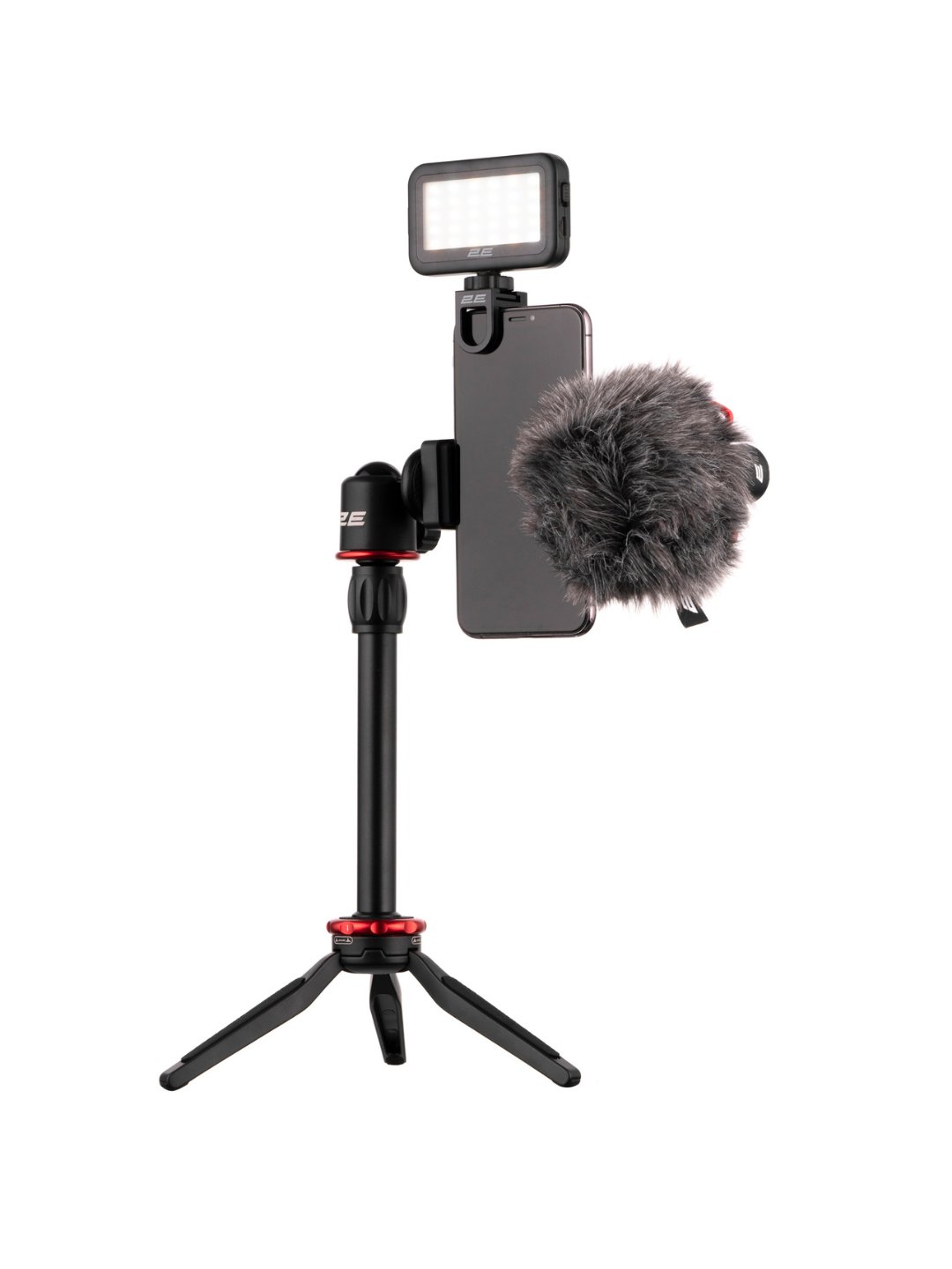2E AU-SM10S Vlog KIT Maono mobil qurilmalari uchun shtativli mikrofon, 3.5 mm