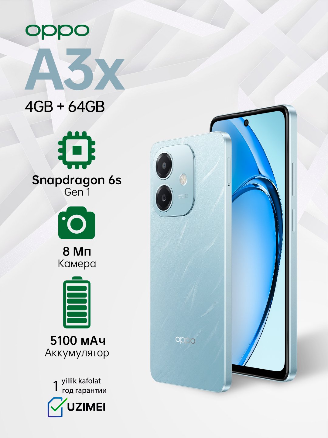 Smartfon OPPO A3x cph2641