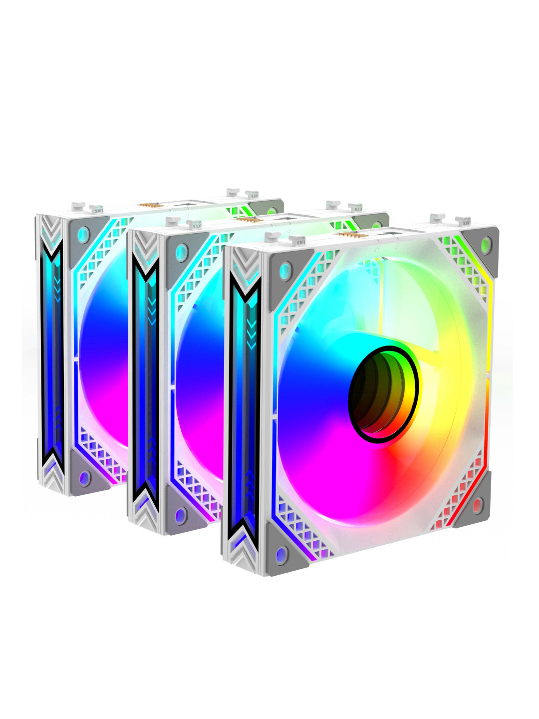 2E GAMING Air Cool kompyuter uchun korpus ventilyatorlar to'plami ACF120MB-ARGB, 3*120 mm