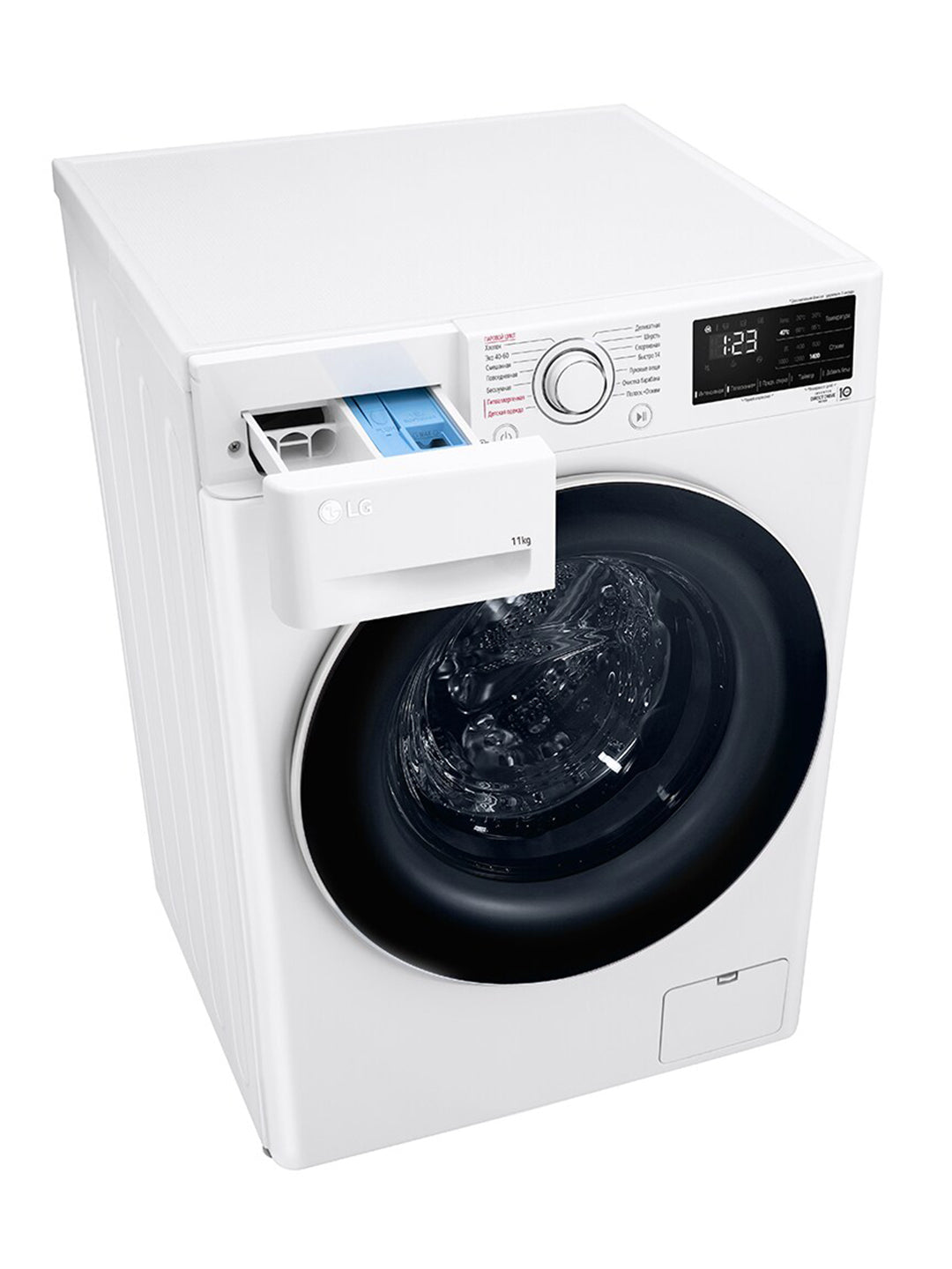 Kir yuvish mashinasi LG F4V3ES6W, 11 kg, Inverter, AIDD Steam